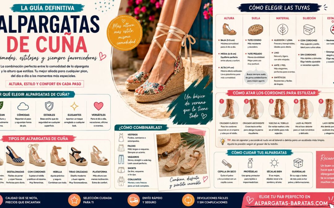 Alpargatas de cuña guía completa para elegir las más cómodas y favorecedoras